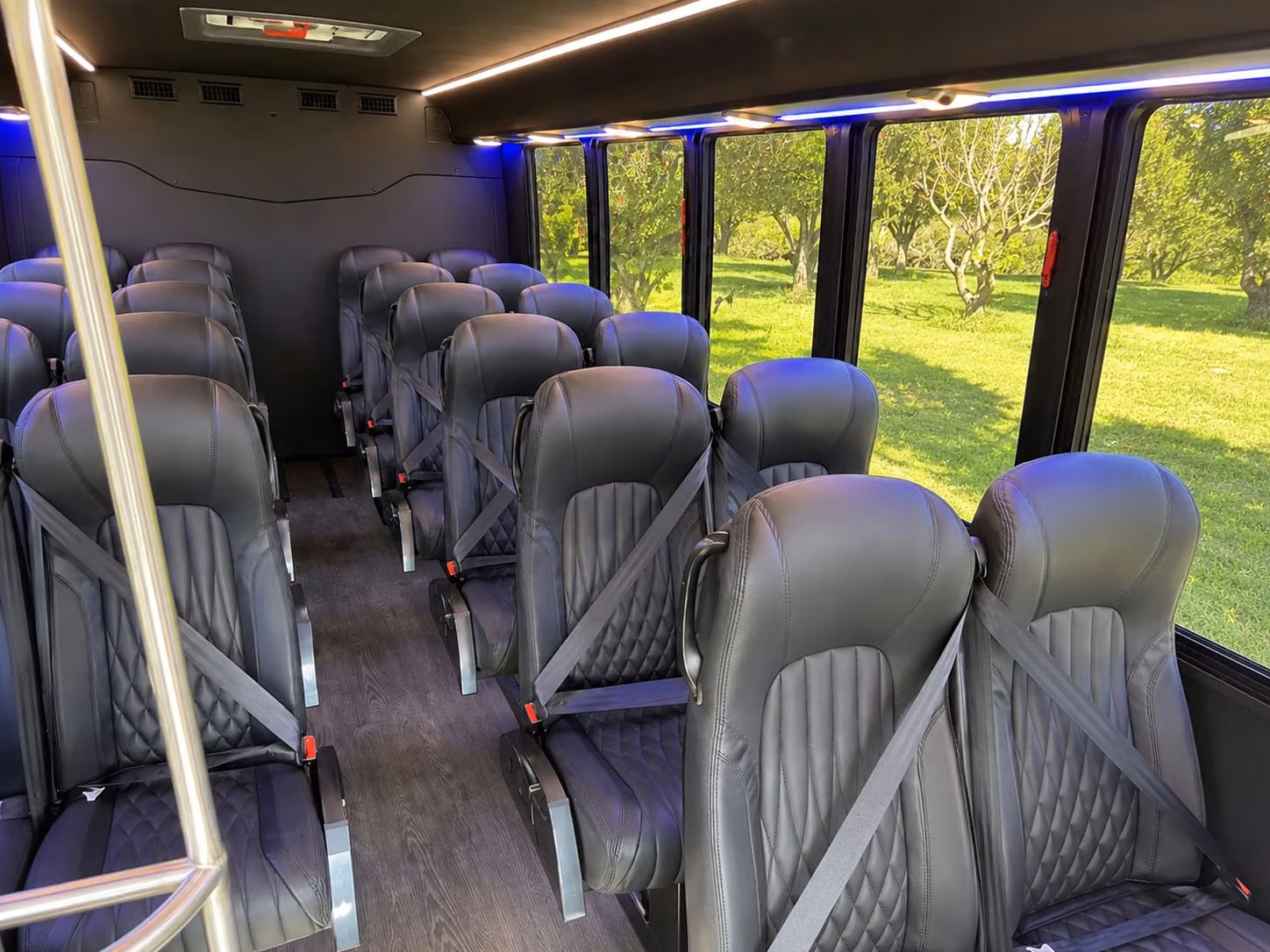 18 passenger minibus interior