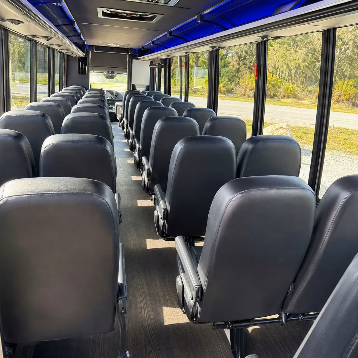 30 passenger minibus interior
