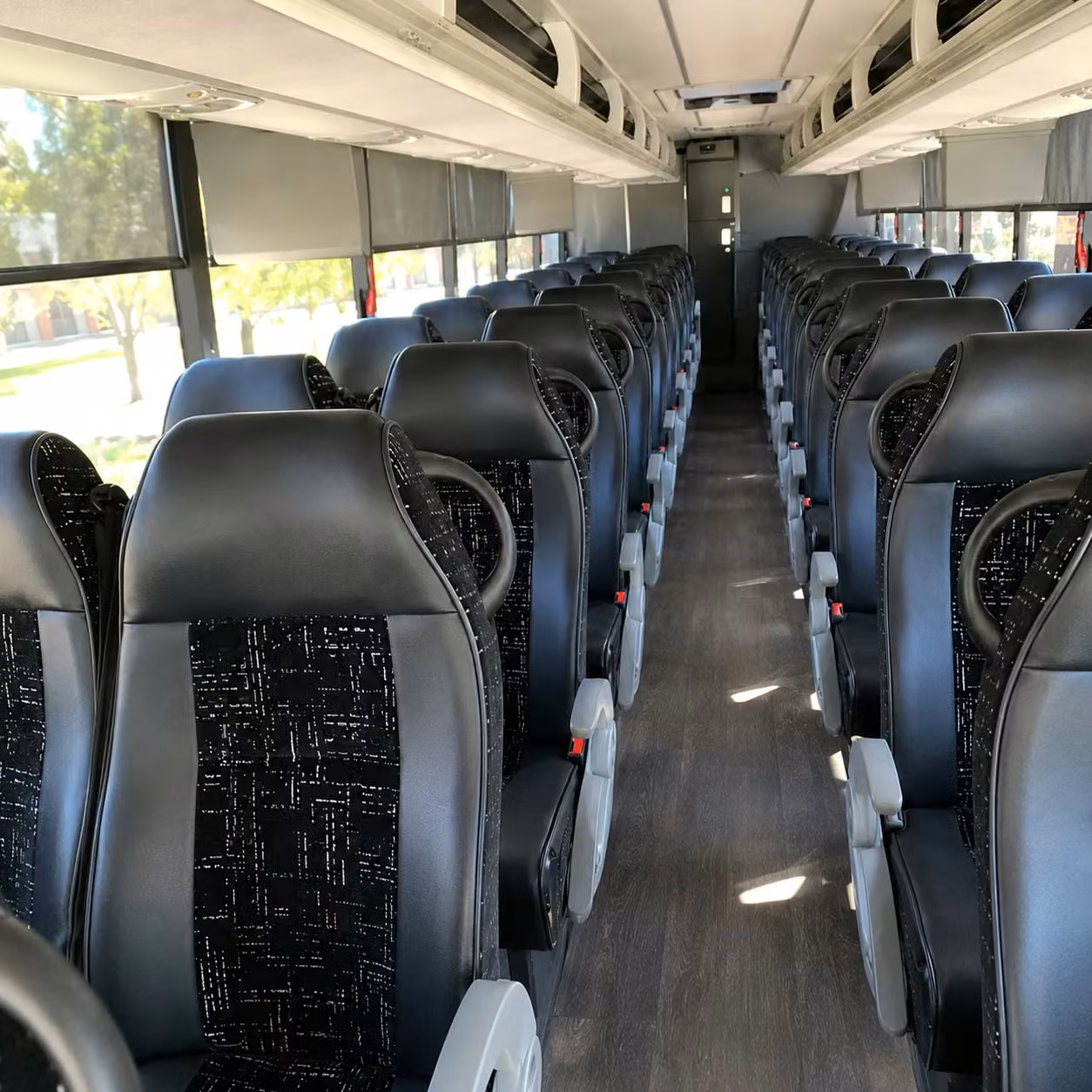 san angelo charter bus rental interior