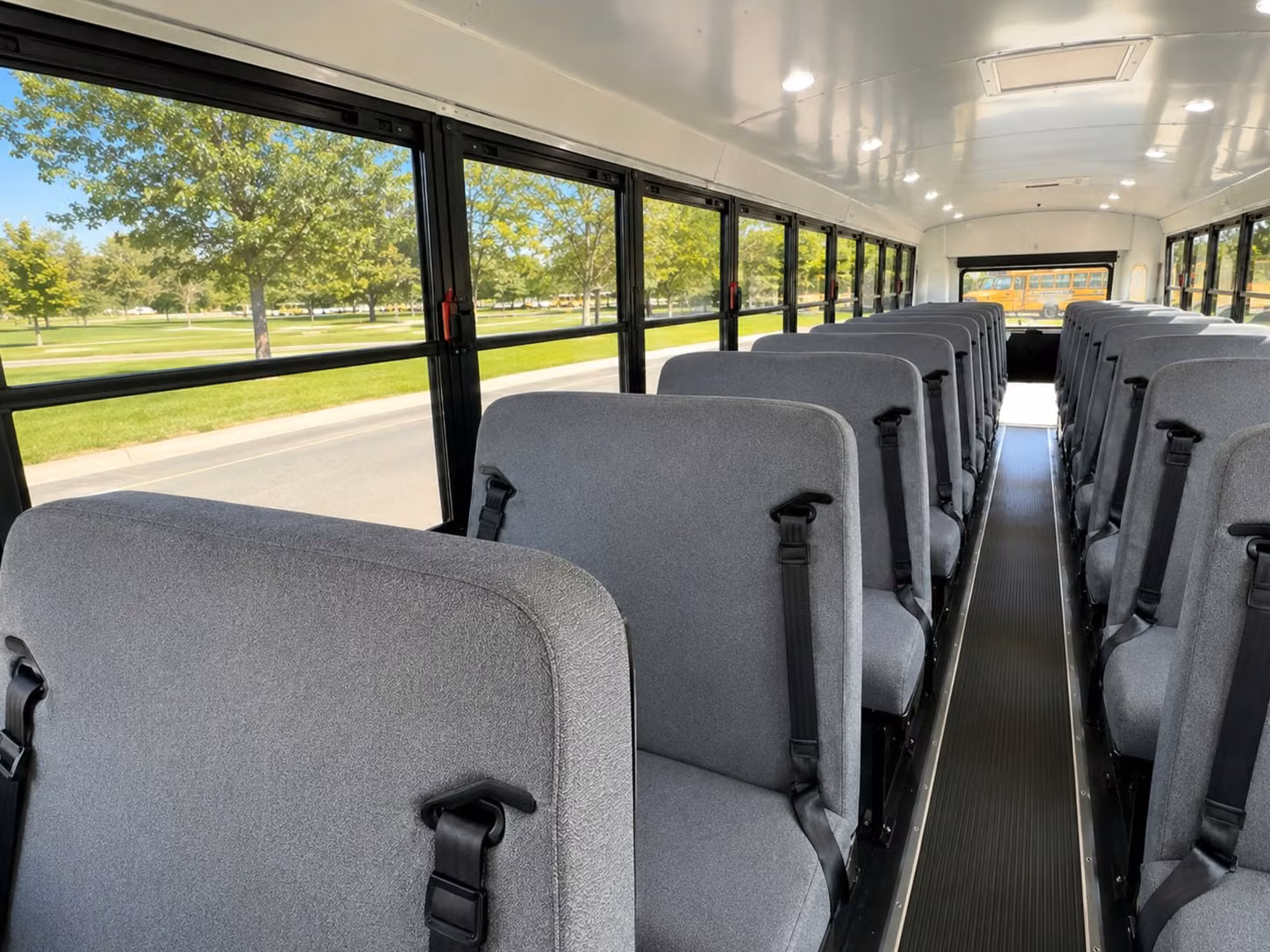 school bus interior